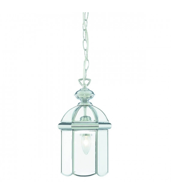 Lampada a sospensione 18 cm Lanterne, in cromo e vetro