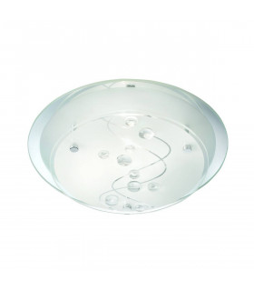 Plafoniera 25 cm, in vetro