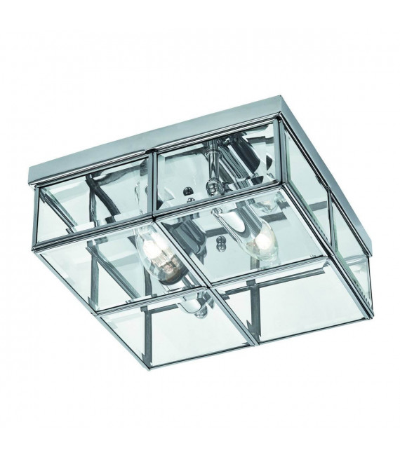 plafonnier ventilateur vintage 2 ampoules e27 max 60w brun patiné