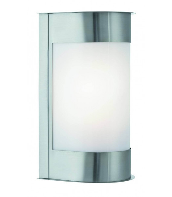 Lampada da parete 13 cm per esterno, in acciaio inossidabile e policarbonato