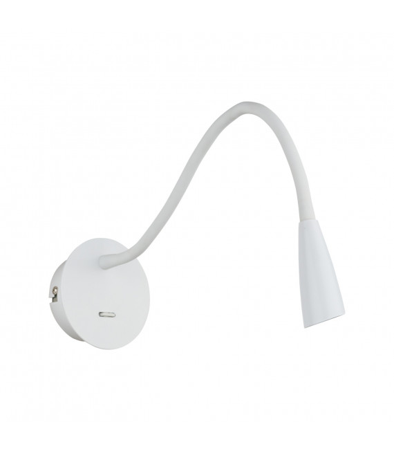 Modern bedside wall light Paola white