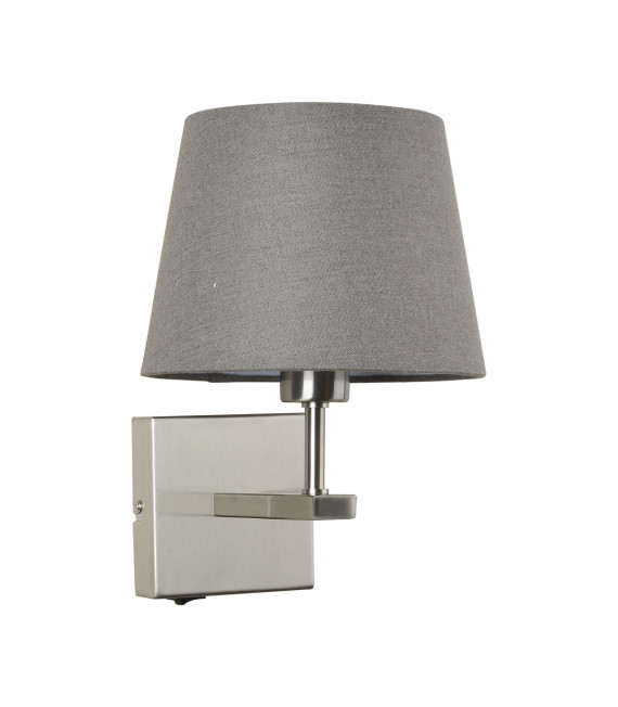 Gray round Norte bedside wall lamp