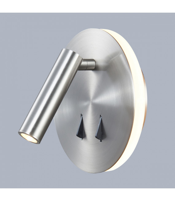 Lampada da comodino moderna Nemo Nickel satinato