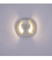 Applique de jardin en aluminium Basilio argent