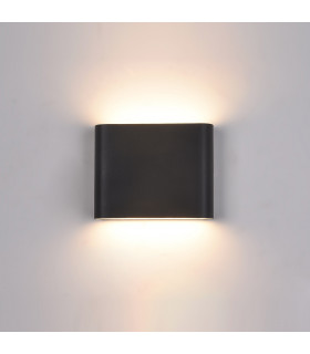 Modern garden wall lamp Romano Black