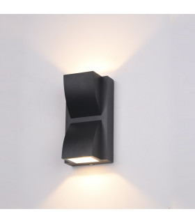 Moderne Gartenwandlampe Edgar Black