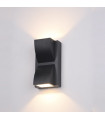 Applique de jardin en aluminium Edgar Noir