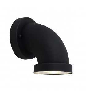 Moderne Gartenwandlampe Valdez Black Black