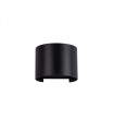 Black modern garden wall lamp Sorento