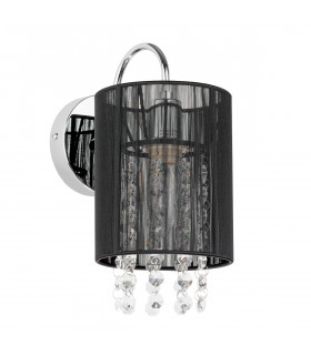 Applique murale en cristal Lana BK Noir