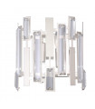 Applique murale en cristal Lukas Champagne argent
