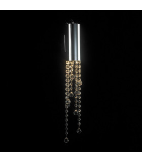 Aplique de pared de cristal cromado Larix