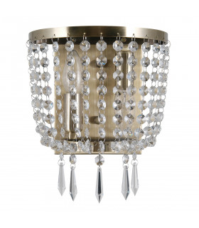 Cortina Crystal Wall Sconce Antique Bronze