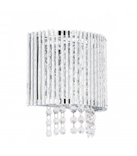 Applique murale en cristal Anabella argent