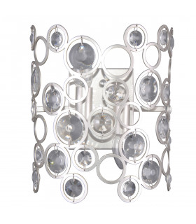 Lámpara de pared de cristal Champagne Nardo Plata