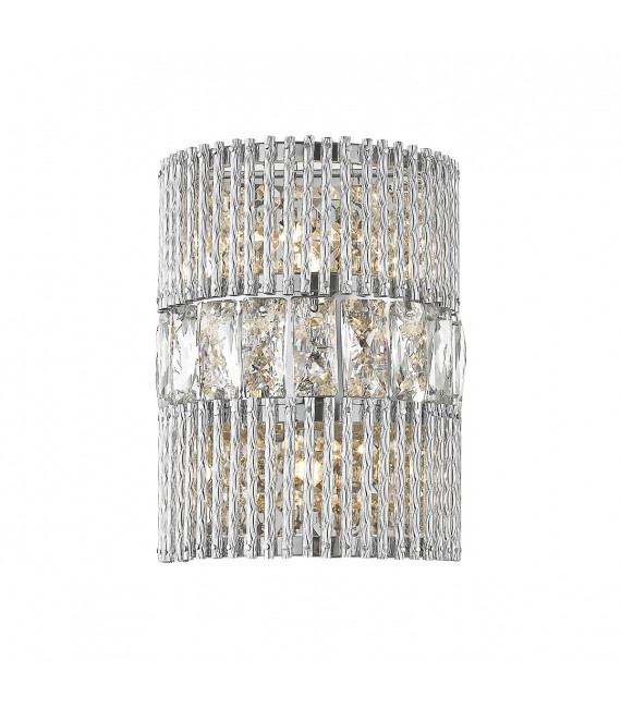 Felicia crystal wall lamp Transparent silver