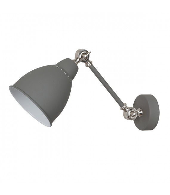 Lampada da parete industriale e retrò Sonny grigia