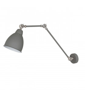Applique industriale e retrò Sonny Sand grigio satinato