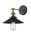 Industrial and retro wall lamp Kermio Black