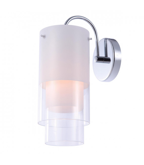 Modern wall lamp Christo Chrome, white