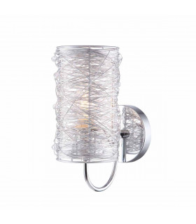 Moderne Wandleuchte Linton Silber
