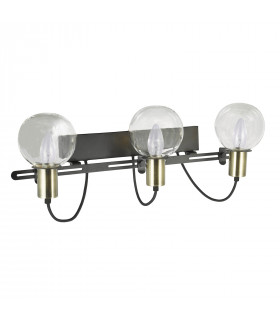 Design wall lamp Gianni Antique bronze, black metal