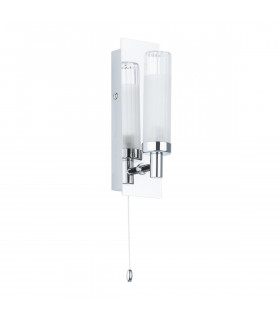 Aplique de baño moderno cromado Santos