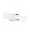 Rosetta Chrome Steel Modern Bathroom Wall Sconce