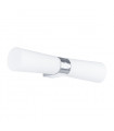 Paulo Chrome 2-Light Modern Bathroom Wall Sconce