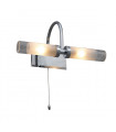 Applique murale pour salle de bains moderne Santos Chrome 2 ampoules