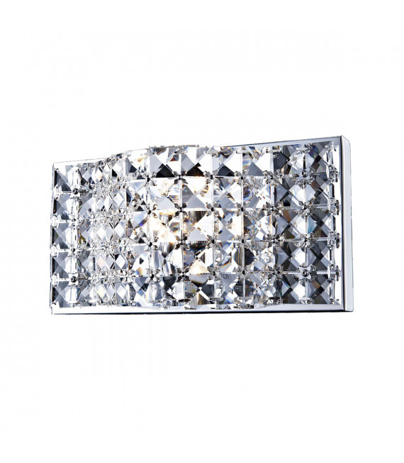 Lampada da parete moderna per bagno Scarve Chrome