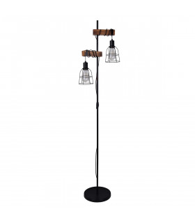 Industrial and retro floor lamp Ponte Black
