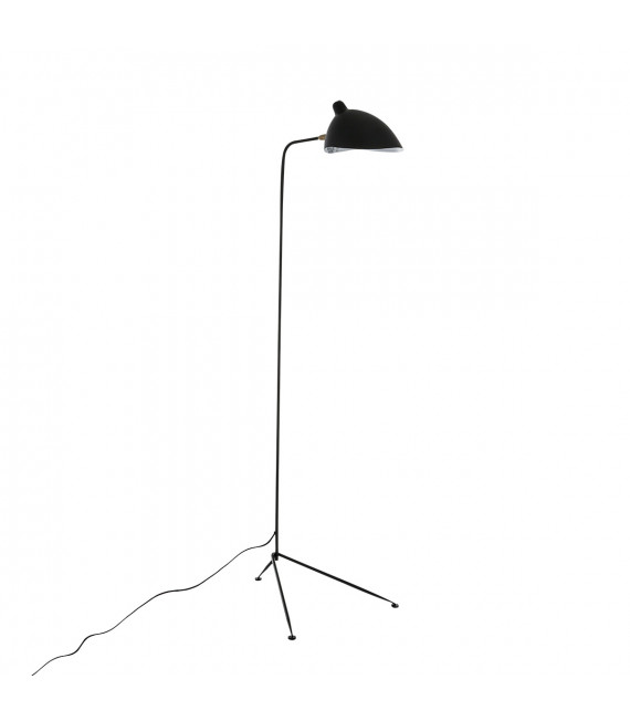 Industrial and retro floor lamp Davis Black 1 bulb