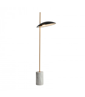 Lampada da terra moderna Vilai Nero, Oro, Marmo