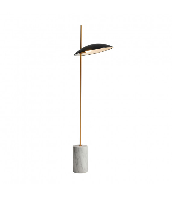 Lámpara de pie Modern Vilai Negro, Dorado, Mármol