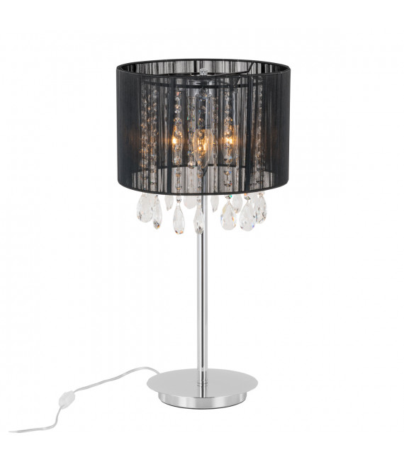 Lampada da scrivania in cristallo nero Essence