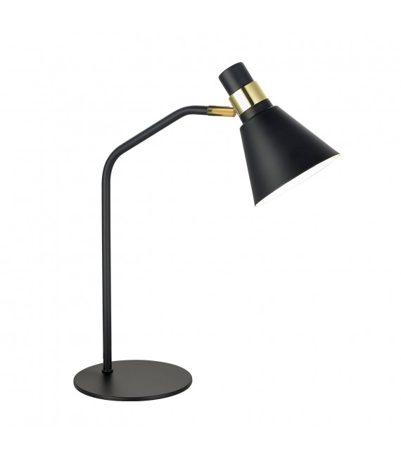 Biagio industrial and retro desk lamp Matt black, gold
