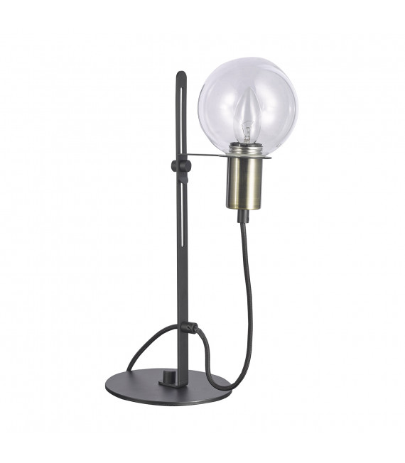 Lampe de bureau moderne Gianni Bronze antique, noir