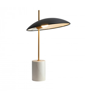 Lampada da scrivania moderna Vilai Nero, Oro, Marmo