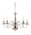 Lustre classique Marion Chrome 5 ampoules