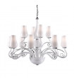 Modern chandelier Lybra white