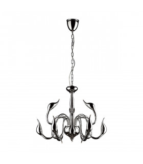 Swan Chrome Modern Chandelier