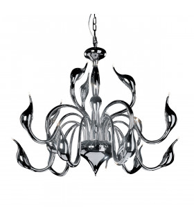 Moderner Kronleuchter Swan Chrome