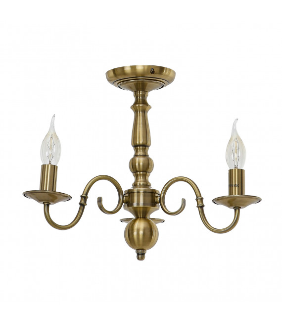 Plafoniera classica Marion Bronzo antico
