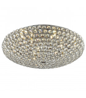 Classic Santo Chrome 9-light ceiling light