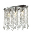 Kaas Chrome crystal ceiling light