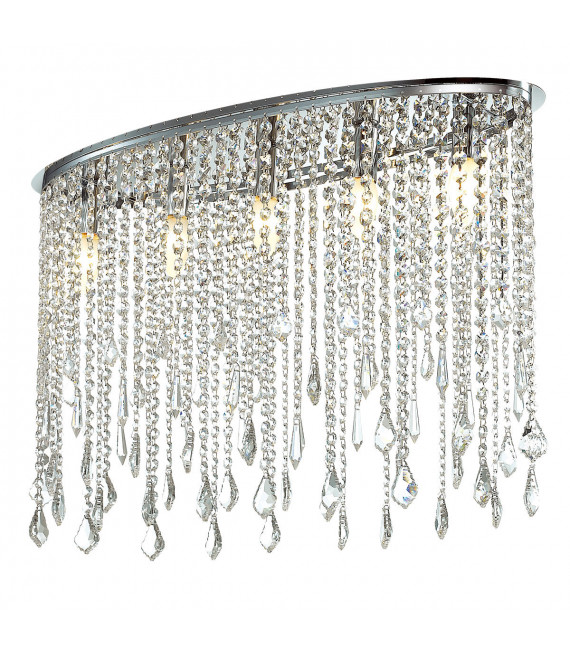 Kaas Chrome Kristall Deckenleuchte