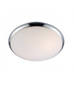Plafonnier moderne Kreo Chrome, blanc 1 ampoule