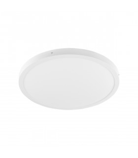Modern ceiling lamp Glissy Round white, aluminum and acrylic