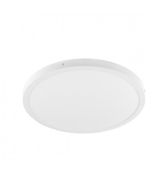 Plafonnier moderne Glissy Round blanc, alu et acrylique